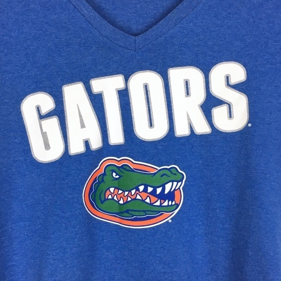 FLORIDA GATORS T Shirt Graphic V Neck Game Day Spirit Short Sleeves Size Large - Picture 4 of 10